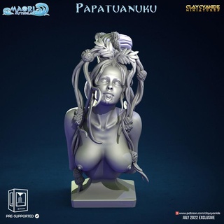 papatuanuku bust clay cyanide miniatures Tabletop NSFW Characters & Creatures Fantasy Universe Fan Art Busts file printable stl model mythology wargaming warhammer miniature tabletop minis wargame maori pathfinder tabletopgame tabletopgaming claycyanide 3d print model - Mito3D