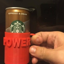 cup power & garden coffee expresso gift starbucks redbull doubleshot 3d print model - Mito3D