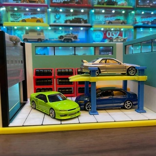 gigas Garage Anzeige generisch 1 64 Giga Spielzeuge Spiele Spielzeug Fahrzeuge heiße Reifen 64garage 3d print model - Mito3D