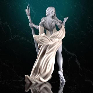 estrella sorceresss miniature evolution Tabletop Characters & Creatures Fantasy Universe dragons dungeons female roleplay wargaming warhammer wizard mage roleplaying tabletop sorceress pathfinder 75mm 3d print model - Mito3D