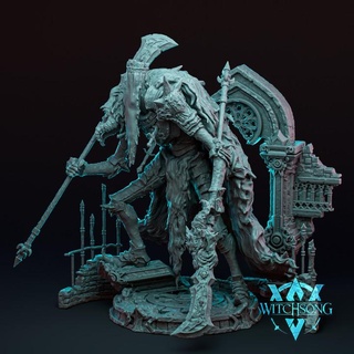 faceless king witchsong miniatures Tabletop Characters & Creatures Fantasy Universe free dark dragons dungeons fantasy giant halloween horror knight monster sword lord huge 3x3 souls dnd 5e elden 3d print model - Mito3D