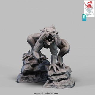 nightmare beast 2moronic miniatures Tabletop Characters & Creatures Fantasy Universe board dark dragons dungeons fantasy game mini rpg sun miniature tabletop d&d dnd 5e pre-supported 2e pathfidner 3d print model - Mito3D