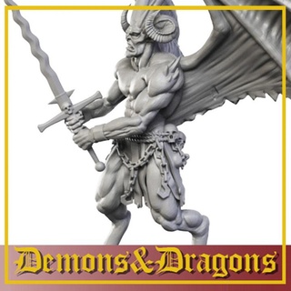 33 demônio Principe mecha fábrica tampo mesa personagens criaturas fantasia universo espada 28mm 32mm principe demoníaco 3d print model - Mito3D