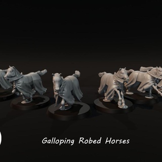 galloping robed horses included tribes&patreon welcome pack medbury miniatures Toys & Games Animal Creature Figures Tabletop Characters Creatures Historical Universe knight mount wargaming warhammer horse roleplaying cavalry 28mm dnd saga knights pathfinder mesbg oathmark baronswar kignsofwar 3d print model - Mito3D