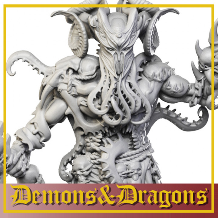 39 chaos démon mecha usine table personnages créatures fantaisie univers crâne 28mm 32mm démonprince 3D print model - Mito3D