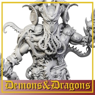 39 chaos demon mecha factory  Tabletop Tabletop Characters & Creatures Fantasy Universe Tabletop Tabletop Characters & Creatures demon skull chaos 28mm 32mm demonprince  3d print model - Mito3D
