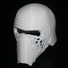 kylo ren kask sahne cosplay zırh maske kırmızı starwars kötü adam sith darkside 3d print model - Mito3D