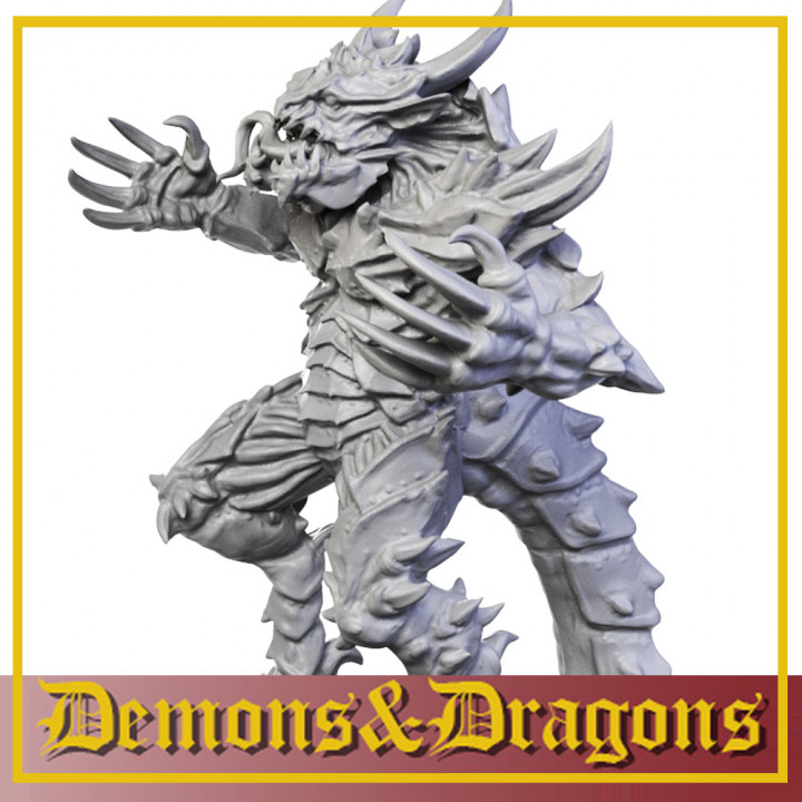 43 démon bête mecha usine table personnages créatures fantaisie univers monstre colère 28mm 32mm 3D print model - Mito3D