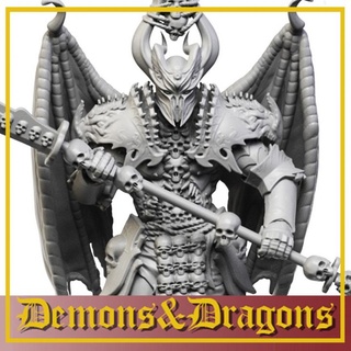 46 chaos lord mecha factory Tabletop Characters & Creatures Fantasy Universe demon axe hell soldier wings 32mm demonprince fantsay 3d print model - Mito3D