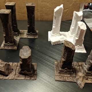 sottostimare colonne tempio allargato brander rollett tavolo 3D stampabile terreno fantasia templi d rovine dnd frostgrave 3d print model - Mito3D
