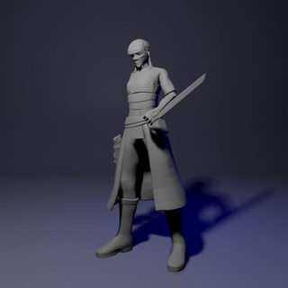 scavenger crew - slicer ai generated concept diluvian chronicles Tabletop Characters & Creatures Sci-Fi Universe female sci-fi wargaming miniature tabletop 28mm pre-supported 3d print model - Mito3D