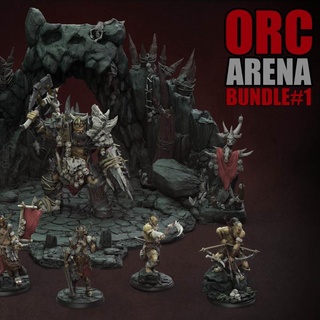 orc arena necropunks miniatures Tabletop Characters & Creatures Fantasy Universe 3D Printable Terrain 3d art fantasy rpg warrior hunter lotr 3dprinting 3dmodel tabletop slayer samurai dnd behemoth fantasyart necropunksminis orcarena necropunksminiatures 3d print model - Mito3D