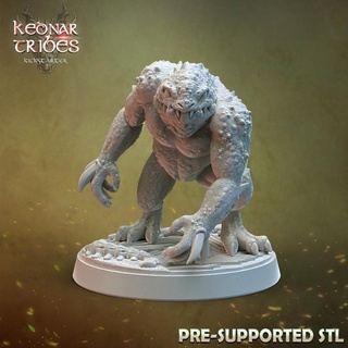 slaadi cursed forge miniatures Tabletop Characters & Creatures Fantasy Universe dragons dungeons forest monster frog jungle d&d dnd toad slaad 3d print model - Mito3D