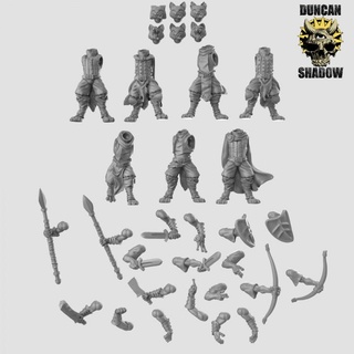 fox folk kitsune multipart kit pre supported duncan shadow Tabletop Characters & Creatures Fantasy Universe dungeonsanddragons dnd kingsofwar ttrpg 3d print model - Mito3D