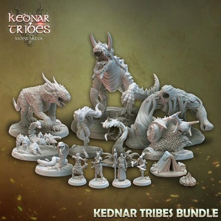 kednar tribes bundle full campaign cursed forge miniatures Tabletop Characters & Creatures Fantasy Universe beast dragons dungeons giant plant scorpion warrior fire snail volcano elemental mountain jungle dnd lava salamander slaad tarrasque froghemoth firenewt 3d print model - Mito3D