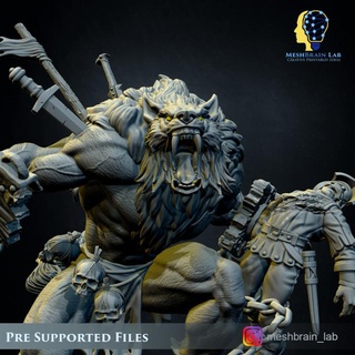 monstrous werewolf meshbrain lab  Tabletop Tabletop Characters & Creatures Fantasy Universe Tabletop Tabletop Characters & Creatures fantasy monster rpg scary warhammer wolf dungeonsanddragons dungeon werewolf dnd pathfinder mordheim rolgames montrous  3d print model - Mito3D