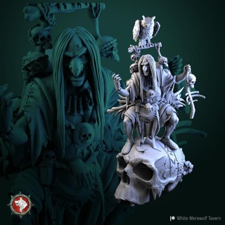 ruth braineater night hag 75 mm 32 pre-supported white werewolf tavern Tabletop Characters & Creatures Fantasy Universe nighthag hags 3d print model - Mito3D