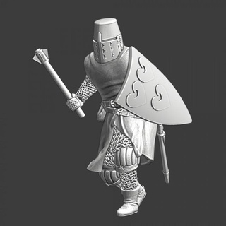 medieval danish knight - sparre-family northern crusades miniatures  Tabletop Tabletop Characters & Creatures Historical Universe Tabletop Tabletop Characters & Creatures printable knight medieval model wargaming warrior miniature noble tabletop order denmark templar 28mm danish swedish crusades sparre  3d print model - Mito3D