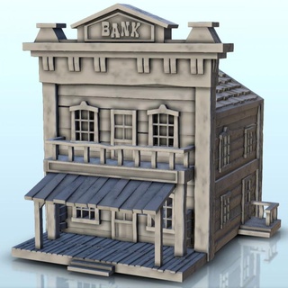 western bank building floor canopy 7 - wild west usa america cow-boy hartolia miniatures Tabletop Characters & Creatures Historical Universe 3D Printable Terrain accessories architecture game games house modern old terrain warhammer figures texas wargame scenery far desperados oldchronicleslawmen 3d print model - Mito3D