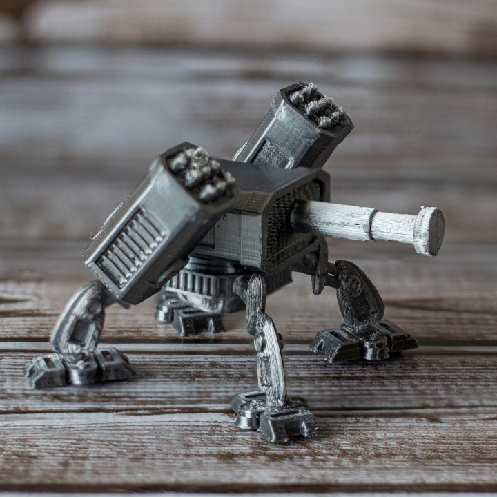 retro aranha mech robô Alex casa jardim utensílios domésticos enfeites batalha masmorras futuro futurista jogos tanque guerra tampo mesa arsenal tinkercad dnd 3D print model - Mito3D