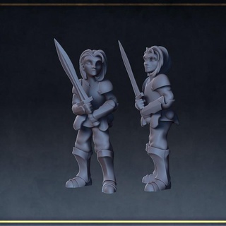 kid adventurer roleplaying & miniatures  Tabletop Tabletop Characters & Creatures Fantasy Universe Tabletop Tabletop Characters & Creatures armour rpg child miniature tabletop kid dnd adventurer presupported  3d print model - Mito3D