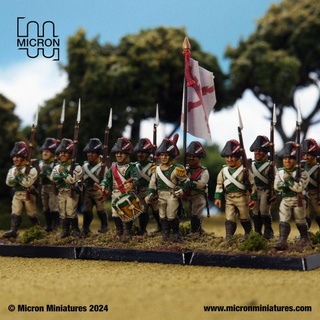modular spanish infantry battalion micron miniatures Tabletop Characters & Creatures Historical Universe napoleonic blackpowder micron28 3d print model - Mito3D