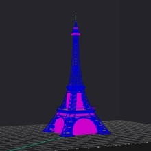 Eiffelturm 3d design 3d print model - Mito3D