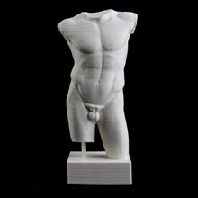 diadumenos male torso louvre paris scan greek france athlete 3d print model - Mito3D