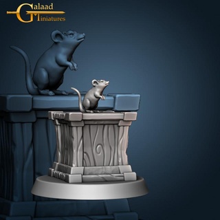Gips Ratte galaad Miniaturen Mini Rollenspiel Magie Miniatur Maus Tischplatte Kriegsspiel Verlies Kiste npc 3d print model - Mito3D