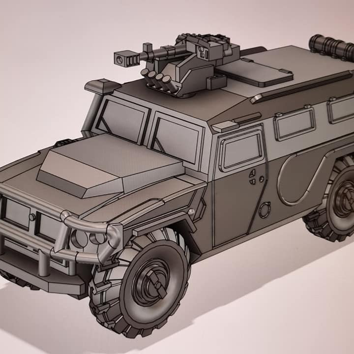 gaz kaplan abalet kargalar rws 20mm 1 72 Elhiem Rusça suv Matthew menteşe masaüstü karakterler yaratıklar tarihi Evren Araçlar makineler modern ukrayna Rusya savaş oyunu güncellenmiş Elheim modernize edilmiş 3D print model - Mito3D