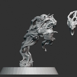 fantasy football wraith 02 brutefun minatures Tabletop Characters & Creatures Fantasy Universe ghost horror monster undead boardgame tabletop 32mm necromancer banshee spectre 3d print model - Mito3D
