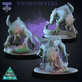 voidhunters pack mammoth factory horror monster predator lovecraft tail group psychic swarm xenomorph aberration eldritch alian 3d print model - Mito3D