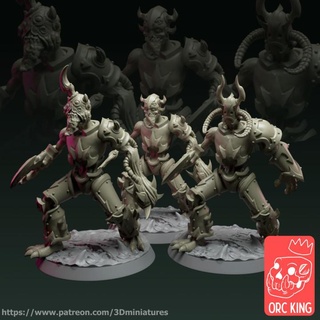 daemonic possesed orc king studio Tabletop Characters & Creatures Fantasy Universe 40k marines space warhammer spacemarine chaos warhammer40k possessed chaosspacemarines chaospossessed 3d print model - Mito3D