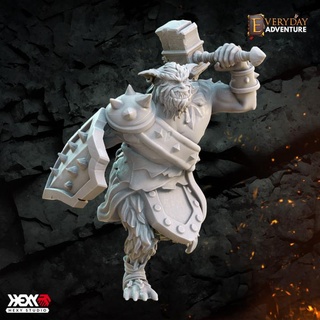 bugbear hexy studio  Tabletop Tabletop Characters & Creatures Fantasy Universe Tabletop Tabletop Characters & Creatures dragons dungeons monster dnd 32mm 5e instant encounters goblinoid  3d print model - Mito3D
