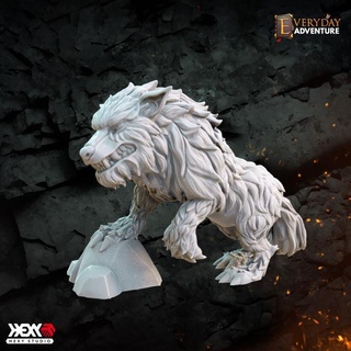 worg dire wolf hexy studio  Tabletop Tabletop Characters & Creatures Fantasy Universe Tabletop Tabletop Characters & Creatures animal beast monster rpg dnd 32mm dungeons dragons 5e instant encounters  3d print model - Mito3D