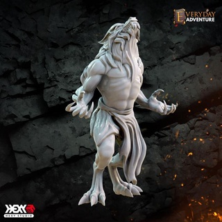 werewolf 2 hexy studio Tabletop Characters & Creatures Fantasy Universe creature monster rpg night dnd 32mm dungeons dragons 5e lycanthrope instant encounters 3d print model - Mito3D