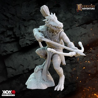 kobold archer hexy studio Tabletop Characters & Creatures Fantasy Universe monster rpg dnd 32mm dungeons dragons 5e draconid instant encounters 3d print model - Mito3D
