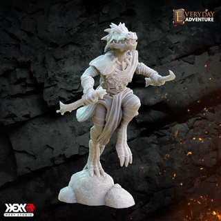 Kobold combattant hexy studio table personnages créatures fantaisie univers monstre dnd 32mm donjons dragons 5e draconide instant rencontres 3d print model - Mito3D