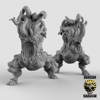 adolescent dark young pre supported duncan shadow Tabletop Characters & Creatures Fantasy Universe demon horror dungeonsanddragons lovecraft dnd mythos kingsofwar presupported chaosdemon darkyoung 3d print model - Mito3D