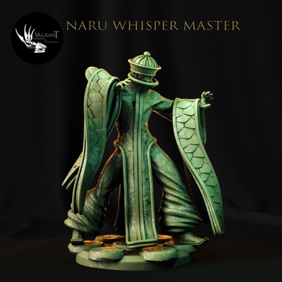 3d printable naru whisper master by vagrant miniatures tabletop characters & creatures fantasy universe east dnd 32mm 3d print model - Mito3D