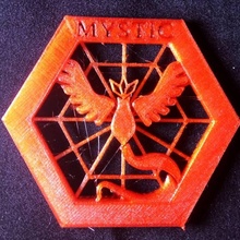 pokemon badges fan art mystic instinct valor 3d print model - Mito3D