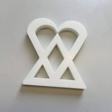 heartagramm sanat hayranı 3d print model - Mito3D
