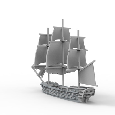 3d printable hms polyphemus - intrepid class by saturnalia studios tabletop characters & creatures historical universe vehicles machines 3d print model - Mito3D