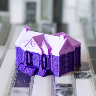 3d yazdırılabilir kütüphane by alext masaüstü arazi mimari bina kent tasarım sıra oyun ev minimalist model süs oyuncak minyatür küçük dnd kentsel 3d print model - Mito3D