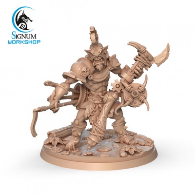 3d printable atarag deadly arrow by signum workshop dungeons fantasy mini miniatures orc tabletop ranger scout 32mm gunner ttrpg presupported 3d print model - Mito3D