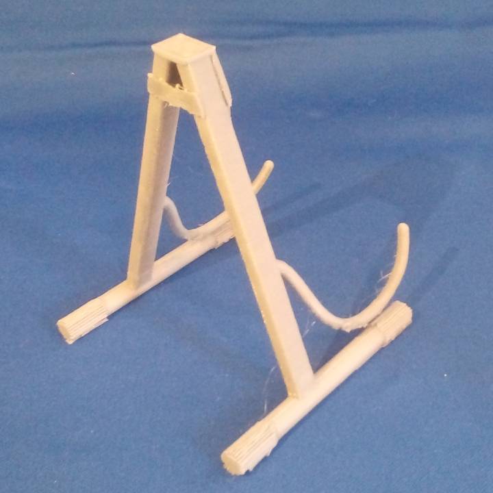 supporto per chitarra l'istruzione guitarstand 3D print model - Mito3D