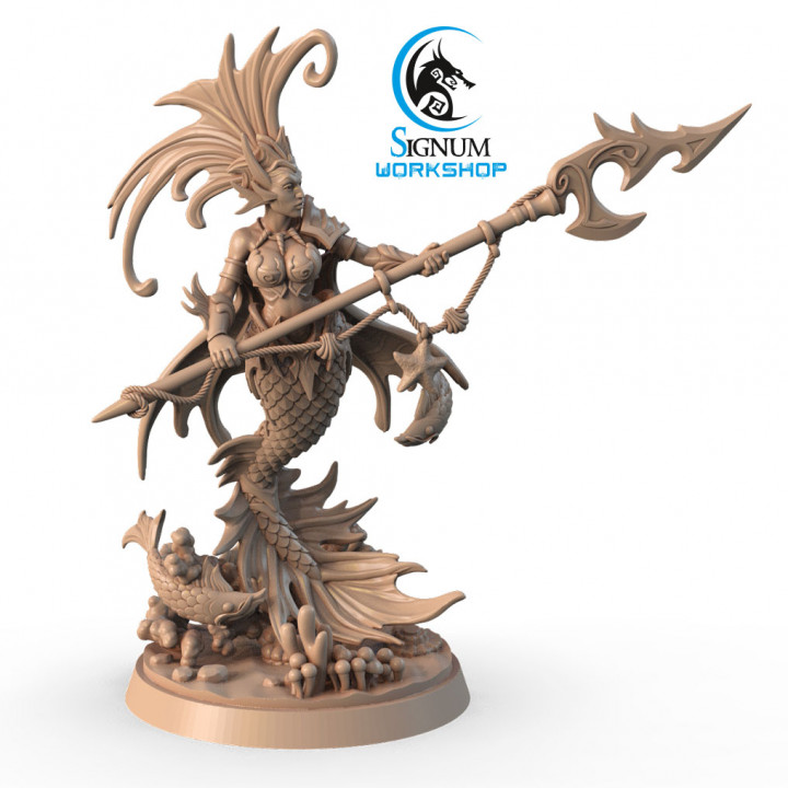 3d druckbar eigentum perle speer by schilderlos werkstatt dungeons fantasie mini miniaturen krieger tischplatte 32mm naga ttrpg merfolk vorausgesetzt seeleute 3D print model - Mito3D