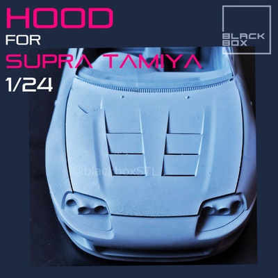 3d printable supra custom hood tamiya 1-24th modelkit by black-box-miniatures stl rc cars 3d print model - Mito3D