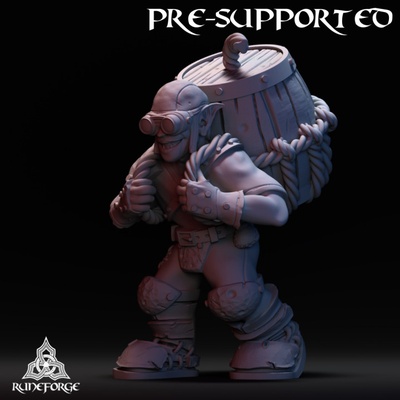 3d imprimível goblin sapador by forja runa estúdios tampo mesa personagens criaturas fantasia universo 3d print model - Mito3D