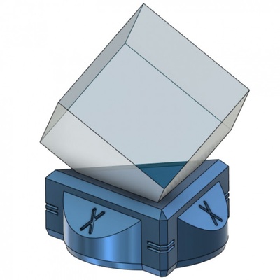 3d imprimible rubic cubo estante soporte by profundo rayo juguetes juegos rompecabezas óptico espejismo 3d print model - Mito3D